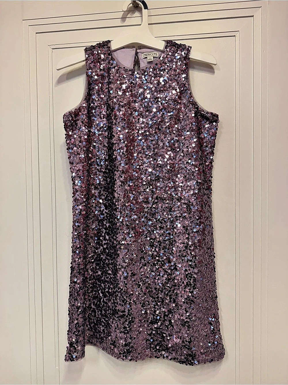 Crewcuts Lavender Sequined Mini Dress Size 10 Like New